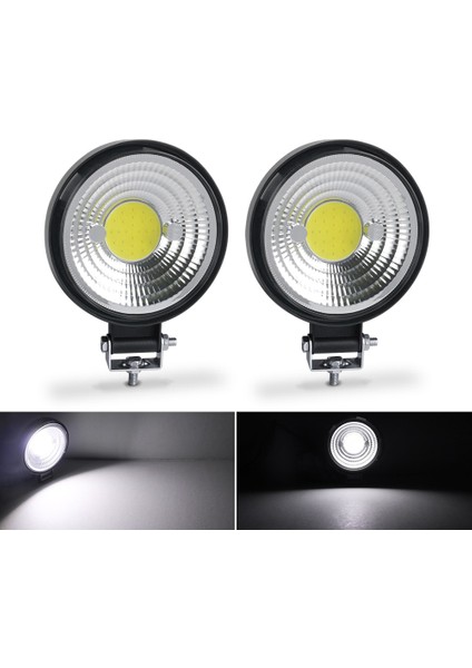 Kumral Tarzı 3 "cob LED Çalışma Işık Çubuğu Offroad 12V 24V Oto Sis Lambası 4x4 LED Traktör Spotlight Kamyon Atv 4 I Worklight 6000K (Yurt Dışından)