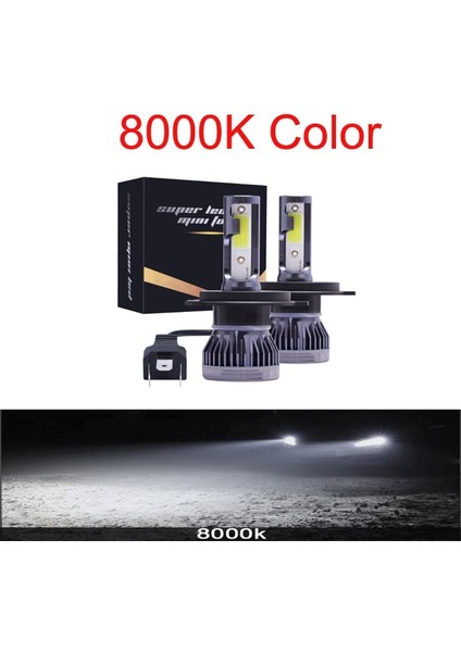 H3 Stili 2yan 8000K 2 Adet LED Mini Araba Far Lm H1 H3 H7 H8 H9 H Hb Hb H4 Hilk 6000K 8000K Otomatik Kafa Lambası Ampul (Yurt Dışından)