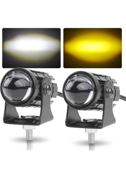2 Adet Işık Stili Araba LED Çalışma Işığı Projektör Lens Hi-Lo Işın Motosiklet Kir Bisiklet Spot Işığı Yardımcı Lamba Kamyonlar Için LED Sis Lambası Suv'lar Utv Atv (Yurt Dışından)