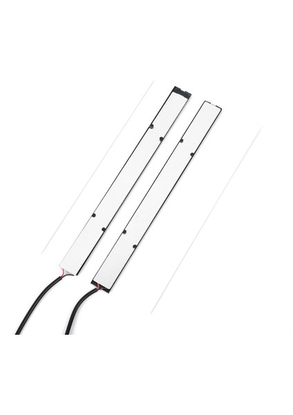 2 Adet Kırmızı 2X17CM Cob LED Işık Şeridi Kırmızı Su Geçirmez Araba Drl Sis Lambası Sürüş Lambası Dc 12V Gündüz Farları Süper Parlak Su Geçirmez (Yurt Dışından)