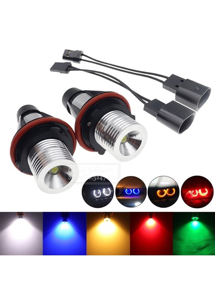 Beyaz 2 Adet LED Araba Angel Eyes Işaretleyici Işıklar Ampuller Bmw E39 E53 E60 E61 E63 E64 E65 E66 E x M5 Hata Ücretsiz 2X5W (Yurt Dışından) fiyatları