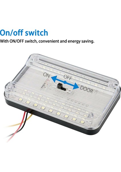 Beyaz Stil Sıcak Satış Araba Iç Araba Tavan Işık 12V 36 LED Araba Araç Iç Kubbe Çatı Tavan Okuma Gövde Işık Lambası Çalışma Işığı (Yurt Dışından) fırsatları