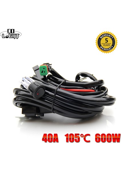 1 Kontrol 1 Işık Stili Co Lıght Light Bar Wiring Harness Wire Cable Relay 3 Meter For Uaz Atv Off Road 4x Inch LED Light Bar Work Light (Yurt Dışından) modelleri