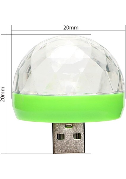 Kırmızı Forauto Araba LED Dekoratif Lamba Mini Rgb Atmosfer Işığı Oto Iç LED USB Kulübü Disko Sihirli Sahne Etkisi Işıkları Araba Styling (Yurt Dışından)