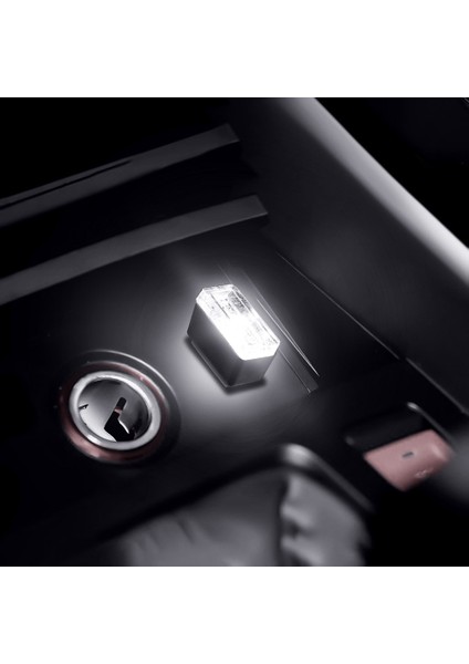 Beyaz 1 Adet Evrensel Araba Işık LED Iç Ayak Lambası LED Ücretsiz Modifiye Işık Bilgisayar USB Araba Aksesuarları Için Lada Bmw Vw Passat B7.5 (Yurt Dışından)