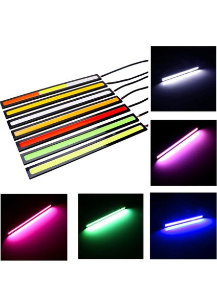 Pembe 1x Evrensel Araç LED Strm Cob Araba LED Şerit Otomatik Drl Gündüz Çalışan Işık Harici Su Geçirmez Şekillendirme 12V LED Bar (Yurt Dışından) fiyatları