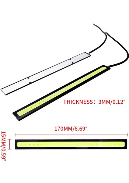 Pembe 1x Evrensel Araç LED Strm Cob Araba LED Şerit Otomatik Drl Gündüz Çalışan Işık Harici Su Geçirmez Şekillendirme 12V LED Bar (Yurt Dışından) indirimleri