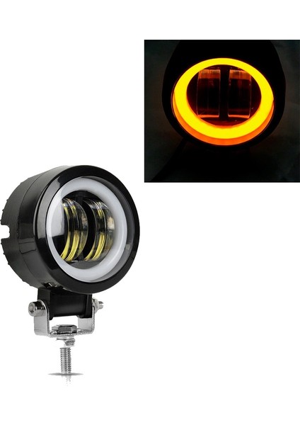 1xsarı Stil 3ıw LED Çalışma Işıkları Su Geçirmez Kare Angel Eyes Sürüş Bölmeleri Offroad Araba Tekne LED Bar Işık Atv 6500K (Yurt Dışından)