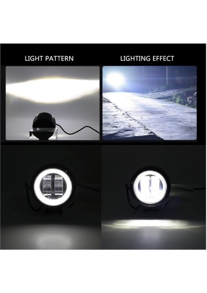 1xsarı Stil 3ıw LED Çalışma Işıkları Su Geçirmez Kare Angel Eyes Sürüş Bölmeleri Offroad Araba Tekne LED Bar Işık Atv 6500K (Yurt Dışından) modelleri