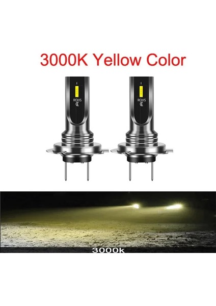H3 Stili 3000K Altın Süper Parlak Mini Zes H7 H11 H4 H1 H3 LED Işıkları Araba Farları 80W 6000K Lm Ampul Otomobiller Için Luces Para Oto Sis Lambası (Yurt Dışından)