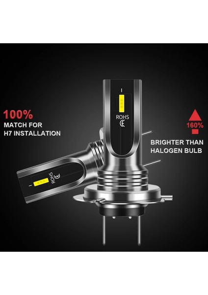H3 Stili 3000K Altın Süper Parlak Mini Zes H7 H11 H4 H1 H3 LED Işıkları Araba Farları 80W 6000K Lm Ampul Otomobiller Için Luces Para Oto Sis Lambası (Yurt Dışından)
