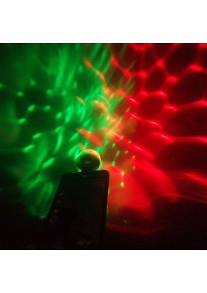 QP2465 Araba USB LED Parti Işıkları Sahne Etkisi Karaoke Atmosfer Lambası 4W 5V Taşınabilir Disko Topu Renkli Lazer Dj Disko Hafif Müzik (Yurt Dışından)