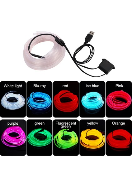 D 3m Araba Iç Aydınlatma Şeritleri Oto LED Şerit Garland El Tel Halat Araba Dekorasyon Neon LED Lamba Esnek Halat Tüp (Yurt Dışından) fırsatları