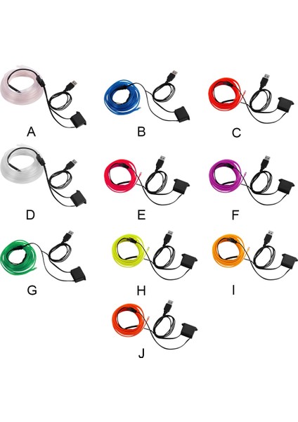 D 3m Araba Iç Aydınlatma Şeritleri Oto LED Şerit Garland El Tel Halat Araba Dekorasyon Neon LED Lamba Esnek Halat Tüp (Yurt Dışından) indirimleri