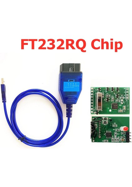FT232RQ Stili Vag Kkl 409 Için Fiat Ftdı FT232RL FT232RQ Obd2 USB Arayüzü Için Vag 409 Kkl Araba Ecu Tarayıcı Kabloları 4 Yollu Anahtarı (Yurt Dışından)