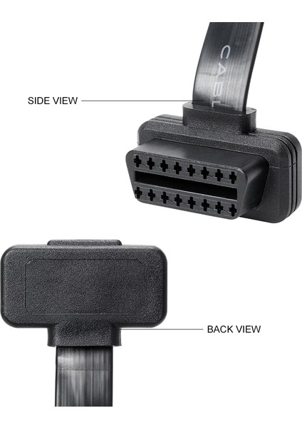 100CM Tarzı Obd2 Uzatma Kablosu 100CMCMCM 1 Ila 2 Bölücü Tel Obd2 Tarayıcı Genişletici Konnektör Adaptörü Erkek Kadın L-Şekilli Dirsek (Yurt Dışından) indirimleri