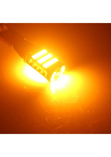 H3 Stili Kehribar 2 Adet H1 LED H3 LED LED Araba Lambaları Sis Farları LED Sis Far Ampulk Beyaz Otomatik Sis Lambası Gündüz Çalışan Işık Whıteamberred (Yurt Dışından)