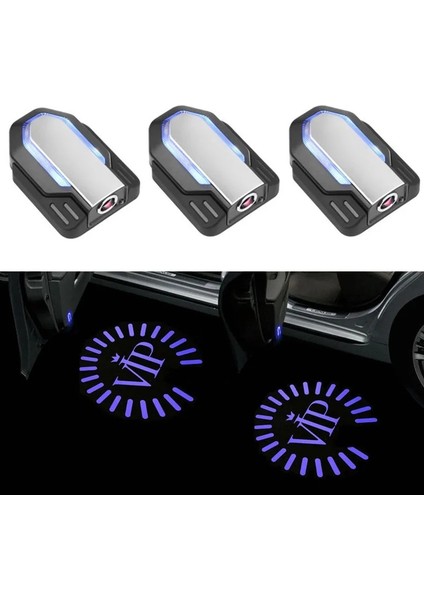 2 Adet Tarzı 2d Tek Renk A 3D Araba Kapısı Karşılama Işıkları Dönebilen Lazer Projektör Logosu Hayalet Gölge Işığı Kablosuz Dekoratif Lamba Evrensel Araba Kapı Işığı (Yurt Dışından) fiyatları