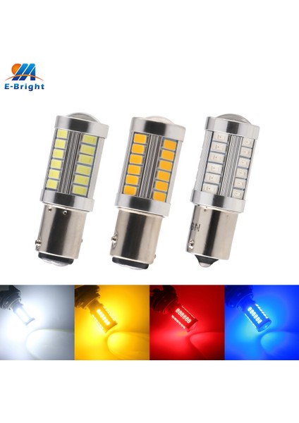 NO.7440 Tarzı Kırmızı V Dc Smd Baw BAY15D W Tt Araba LED Dönüş Kuyruk Sinyal Işığı Beyaz Kırmızı Amber Mavi (Yurt Dışından)