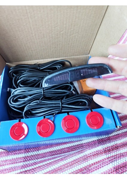 Gümüş Rengi 4 Sensörlü Otopark Sensörü 12 V Otomatik Ters Arka Yardım Yedekleme Park Radar Buzzer Alarm Monitör Sistemi Alarmı 5 Renk (Yurt Dışından) fırsatları