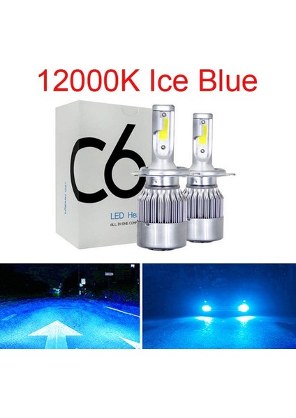 H7 Stili 12000K Mavi K 6000K H1 H3 LED Far Gövdeleri H7 Araba Farları H H11 Hb Hb Hk 72W 12V 8000LM Otomatik Farlar (Yurt Dışından)