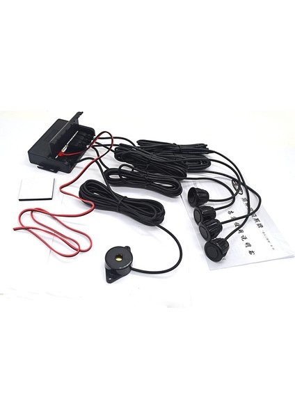 NY-3002-4 Stili Gümüş Rengi Smartour Park Yeri 4 Sensörlü Ters Ultrasonik Radar Algılama Bekleme Radar Sistemi ile Araba Oto Parktronic (Yurt Dışından)