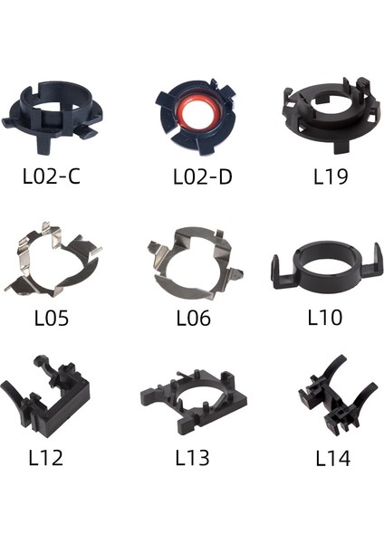 L02-C Stili 2 Adet H1 H7 LED Far Soket Adaptörü Araba LED Soket Tabanı Oto LED Ampul Sahipleri LED Ön Far Kiti (Yurt Dışından) fiyatları