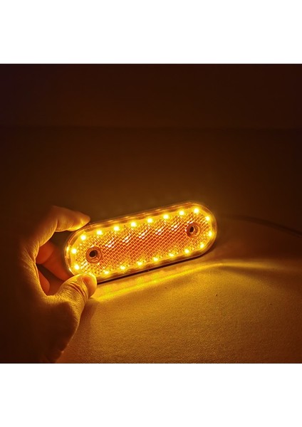 24V Tarzı Kehribar LED Amber Kırmızı Beyaz Yan Işaret Işığı 24V Boşluk Lambası Karavan Araba Kamyon Römork Traktör Kamyon Kamyonet Için 12V Işıkları (Yurt Dışından)