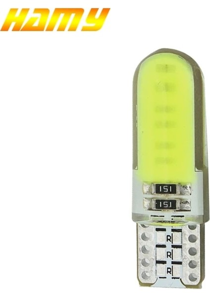 Yeşil 1x T10 W5W Araba LED Cob Dönüş Sinyali Ampul Iç Kubbe Okuma Işığı 12V Otomatik Kama Yan Plaka Gövde Lambası Süper Parlak (Yurt Dışından) fiyatları