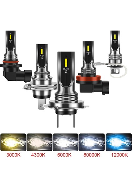 16000LM 2 Adet Stil 3000K Altın Yeni Lm Far H1 H6 H7 Hb3 Hb H8 H11 H3 Moto Ampul 12V 24V Oto H4 LED Motosiklet Far Sis Lambası (Yurt Dışından) fiyatları