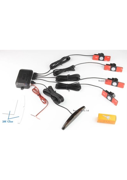 DL305 Stili Gri Koorinwoo Orijinal Araba LED Ekran Araba Park Sensörü Renkli Set 4 Problar Araba Ters Radar Parktronic Kör Uyarı Göstergesi (Yurt Dışından) fırsatları
