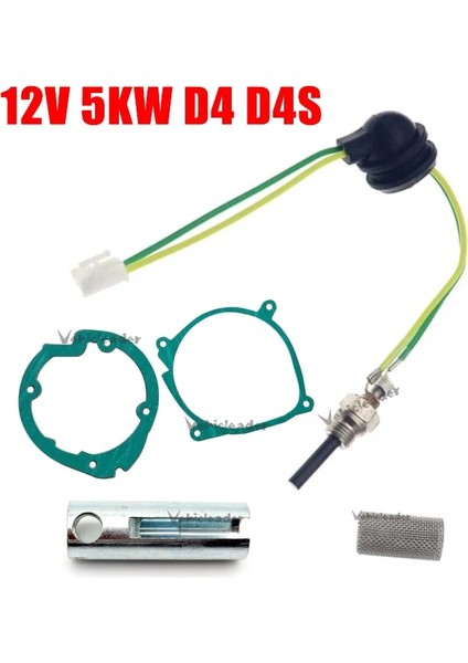 12V 5kw D4 D4S Stili 12V Araba Kamyon Tekne Park Isıtıcısı Ceram Akkor Buji Fit Eberspacher D2 D4 D4S Hava Dizel Park Isıtıcı Parça + Anahtarı (Yurt Dışından)