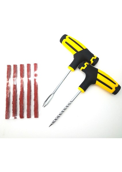 1 Takım Stili Lastik Şeritler ile Araba Lastik Tamir Aletleri Kiti Tubeless Lastik Delinme Saplama Fişi Kamyon Motosiklet Için Set (Yurt Dışından)
