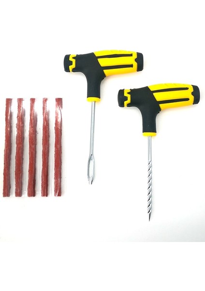 1 Takım Stili Lastik Şeritler ile Araba Lastik Tamir Aletleri Kiti Tubeless Lastik Delinme Saplama Fişi Kamyon Motosiklet Için Set (Yurt Dışından) fiyatları