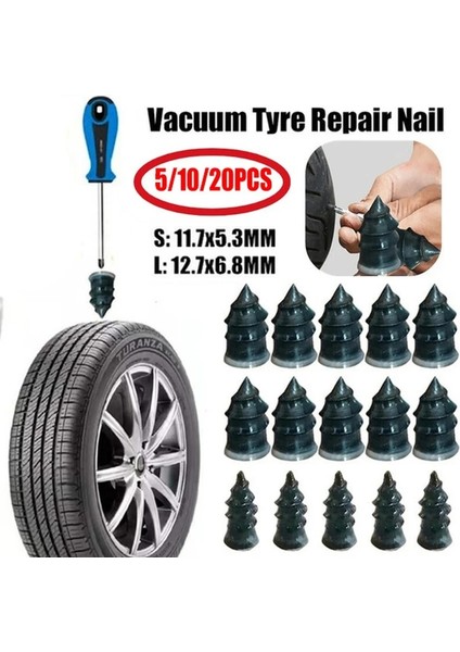 Xiyu Shop No.2 Tarzı Vakum Lastik Tamiri Çivi Araba Kamyonları Motosiklet Scooter Bisiklet Lastiği Patlak Onarımı Tubeless Kauçuk Çiviler Lastik Tamir Araçları (Yurt Dışından)