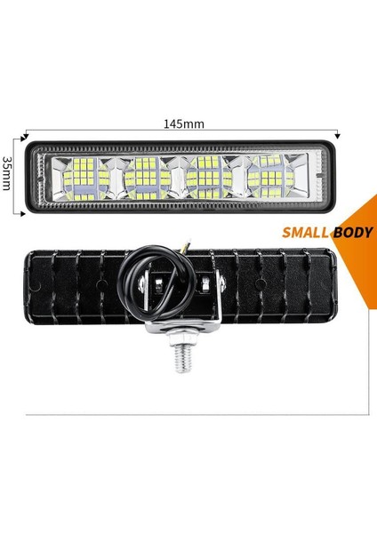 24LED 1pc Tarzı LED Bar Taşkın Işık 18W Araba Çalışma Lambası LED Bar 4x4 24 LED Çalışma Çubuğu Offroad Suv Atv Traktör Kamyonlar Ekskavatör LED Combo Işın (Yurt Dışından) modelleri