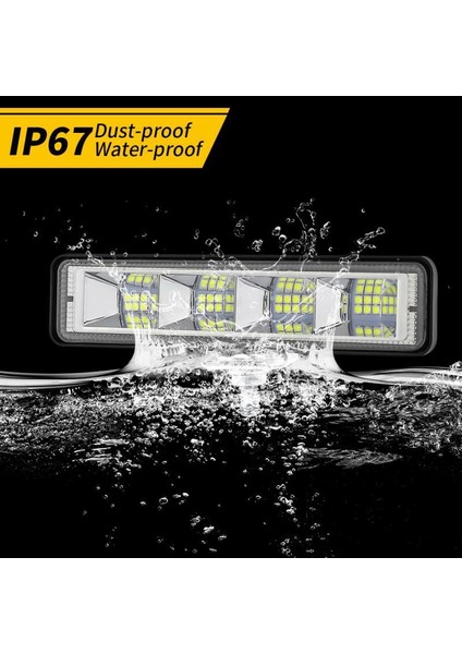 24LED 1pc Tarzı LED Bar Taşkın Işık 18W Araba Çalışma Lambası LED Bar 4x4 24 LED Çalışma Çubuğu Offroad Suv Atv Traktör Kamyonlar Ekskavatör LED Combo Işın (Yurt Dışından) fırsatları