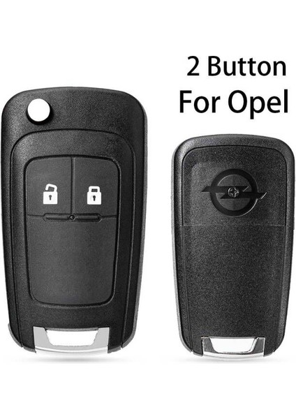 2 Düğme Whatskey En Li Fl Düğmesi Katlanır Uzaktan Anahtar Kabuk Kılıf Opel Vauxhall Astra H J Insignia Adam Vectra C Corsa D (Yurt Dışından)