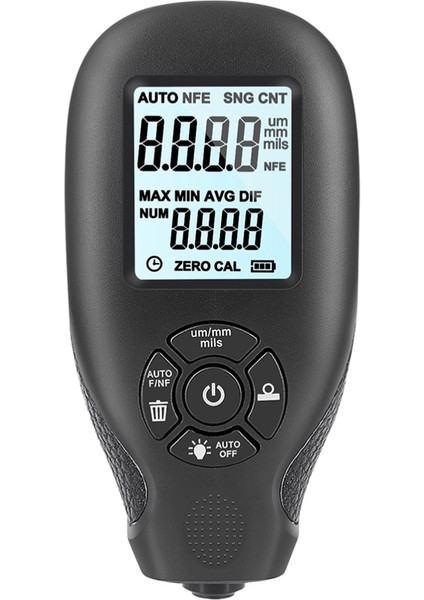 Siyah Stil 11X5.2CM 1 Adet Pratik Araba Boyası Kaplama Kalınlık Ölçer Ölçer Yüksek Çözünürlüklü Ekran Boya Kaplama Test Aracı (Yurt Dışından)