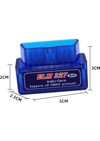 Bir Stil Araç Teşhis Tarayıcı Mini Bluetooth-Uyumlu Hata Ingilizce Sürüm V2.1 Obd2 Obdıı Android Ios Wıfı Elm (Yurt Dışından)