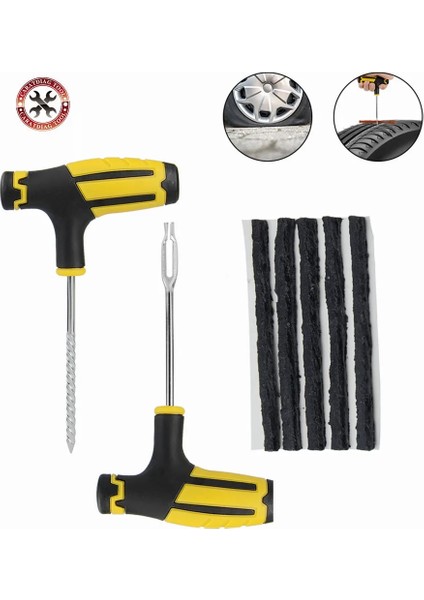 Siyah Tam Takım Stili Araba Lastik Tamir Araçları Lastik Tamir Takımı Perçin Alet Seti Araba Bisiklet Tubeless Lastik Delinme Tapası Garaj Otomobil Parçaları (Yurt Dışından) fiyatları