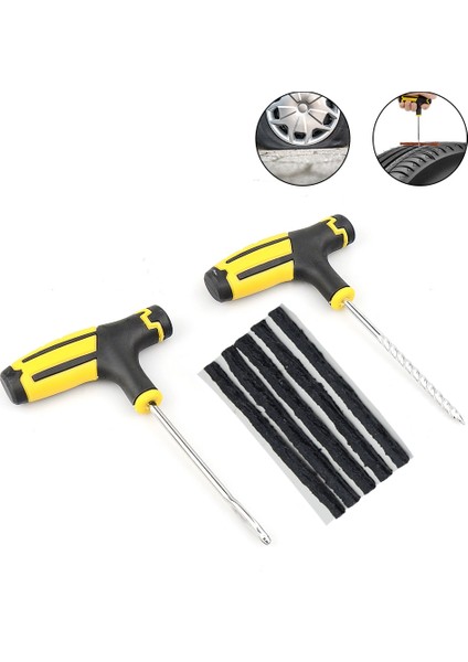Siyah Tam Takım Stili Araba Lastik Tamir Araçları Lastik Tamir Takımı Perçin Alet Seti Araba Bisiklet Tubeless Lastik Delinme Tapası Garaj Otomobil Parçaları (Yurt Dışından) modelleri