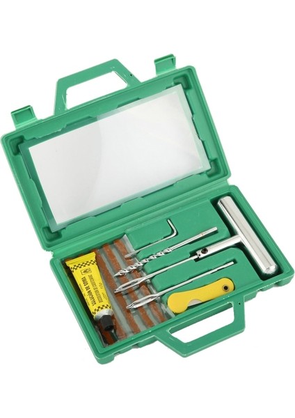11 Adet Tarzı Lastik Şeritler ile Oto Araba Lastik Tamir Aletleri Kiti Tubeless Lastik Delinme Saplama Fişi Kamyon Motosiklet Off-Road T21E Için Set (Yurt Dışından)