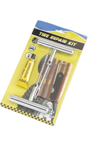 11 Adet Tarzı Lastik Şeritler ile Oto Araba Lastik Tamir Aletleri Kiti Tubeless Lastik Delinme Saplama Fişi Kamyon Motosiklet Off-Road T21E Için Set (Yurt Dışından) modelleri
