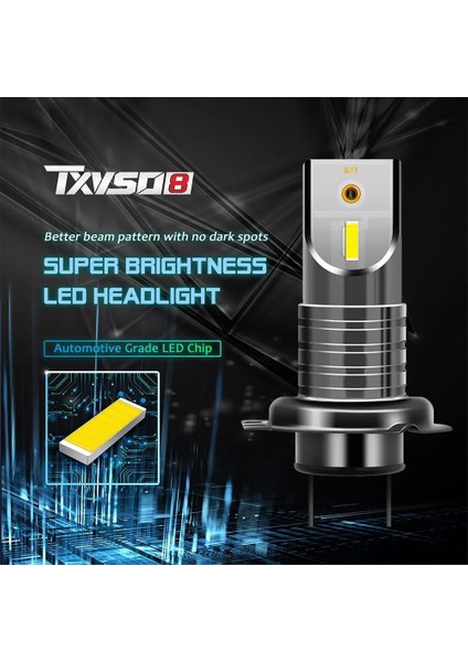 30000LM Tarzı 3030-12000LM 2 Adet Lm Süper Parlak H7 H11 Hb Hb Hır2 LED Araba Far Ampülleri 110W 6000K Ampul LED Araba Işıkları Sis Lambası 12V (Yurt Dışından)