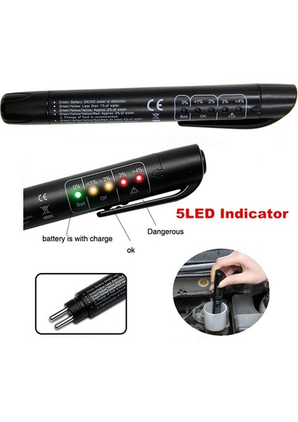 Siyah Stil Best+++ Li Obd2 Fren Hidroliği Sıvı Test Kalemi 5 LED Araba Oto Araç Araçları Teşhis Araçları Mini Fren Hidroliği Test Cihazı (Yurt Dışından) fiyatları
