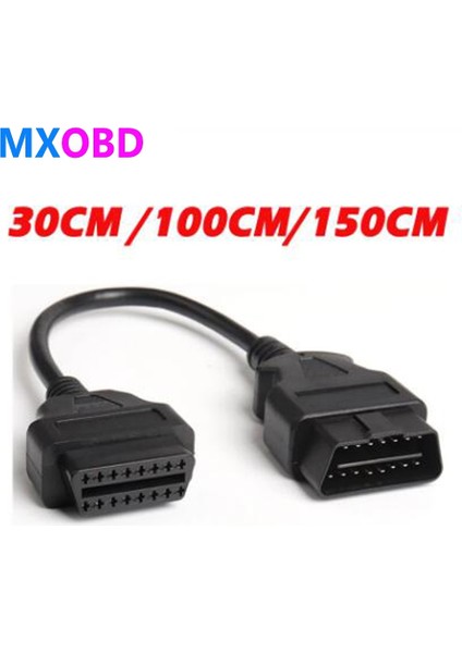 100CM Tarzı Uzun cm Araba Obd2 Uzatma Kablosu Obdıı Obd 2 Eobd Kadın Araba Teşhis Aracı Için Erkek Konektörü Uzatın (Yurt Dışından) fiyatları