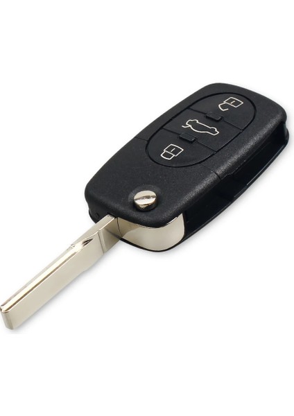 Uzaktan Anahtar Stili Keyyou Audi A3 A4 A6 A8 B5 Tt Rs4 Quattro Eski Modeller 433 Mhz Kımlığı HU66 Bıçak Araba Uzaktan Çevirme Anahtarı 3 Düğmeler (Yurt Dışından) fırsatları