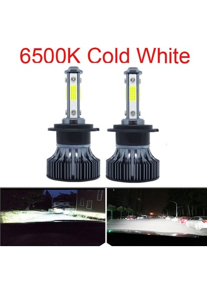 H8 Stili 4yan 6500K 2 Adet LED Lm De Araba Far Ampülleri H11 H8 H9 H7 Far Hb Hb4 Oto Lamk 8000K LED Sis Ampulleri (Yurt Dışından)