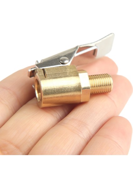 Altın Tarzı 1 Adet 8mm Araba Oto Lastik Tekerlek Lastik Hava Chuck Şişirme Pompası Vana Klip Kelepçe Konnektör Adaptörü Lastik Tamir Araçları (Yurt Dışından)